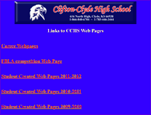 Tablet Screenshot of cchs.usd224.com